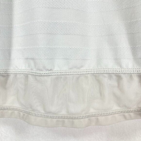 🔥 3/$15 🔥 Athleta Mesh Motion Striped Athletic Active Tank Top Gray XS - Picture 4 of 6